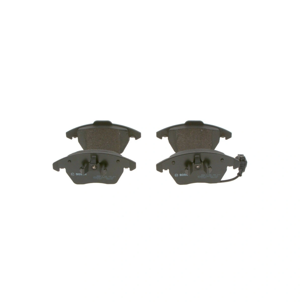 Bosch 0986495412 Ön Fren Balatası - VW Passat Golf Caddy Audi A3 - 155mm - 1 Set