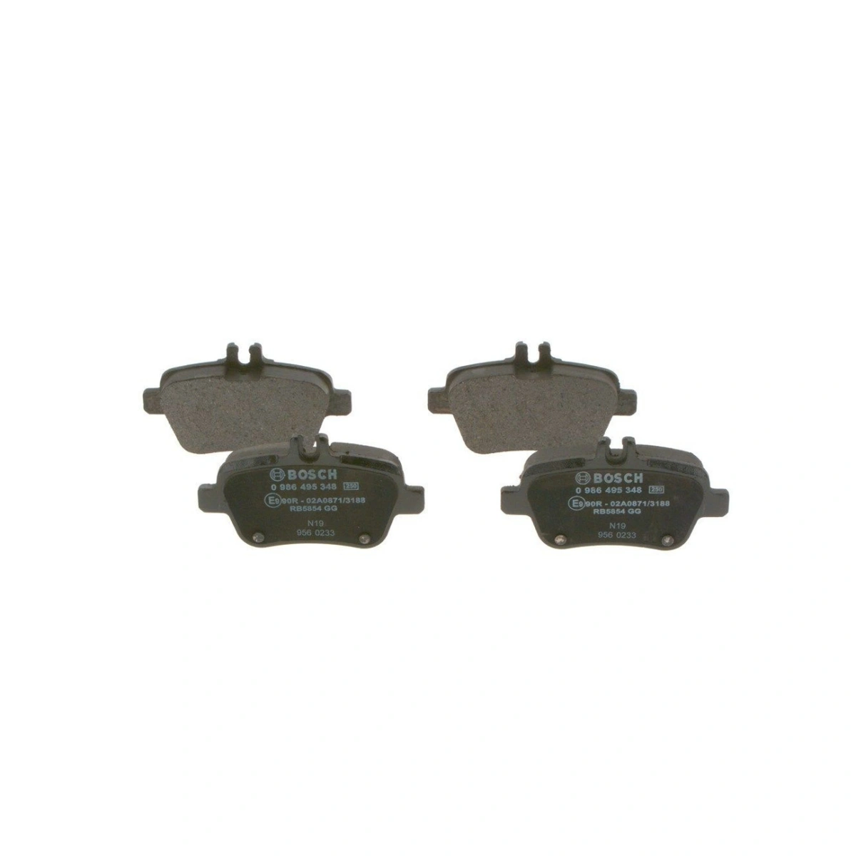 Bosch 0986495348 Fren Balatası Arka - Mercedes A B CLA W176 W246 C117 - OEM A0074209520