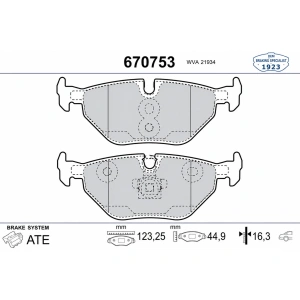 Valeo 670753 Fren Balatası Arka - BMW E46 3 Serisi