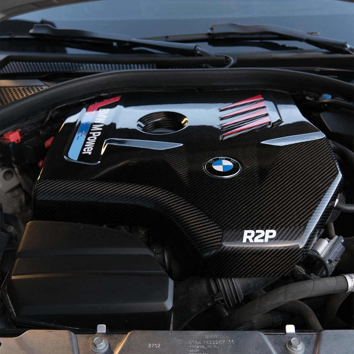 R2P Karbon Fiber Motor Kapağı - BMW B48 - M Power - 1 Adet