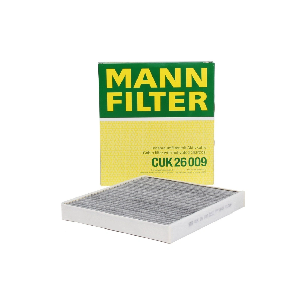 MANN CUK26009 Polen Filtresi - VW Golf 7 Passat Audi A3 Seat Leon - Aktif Karbonlu - 1 Adet