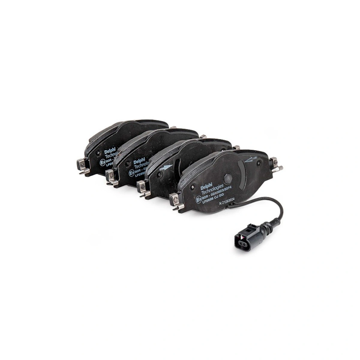 Delphi LP2698 Ön Fren Balatası - Golf 7 A3 Leon Octavia 3 Tiguan Kodiaq - 160mm - 1 Set