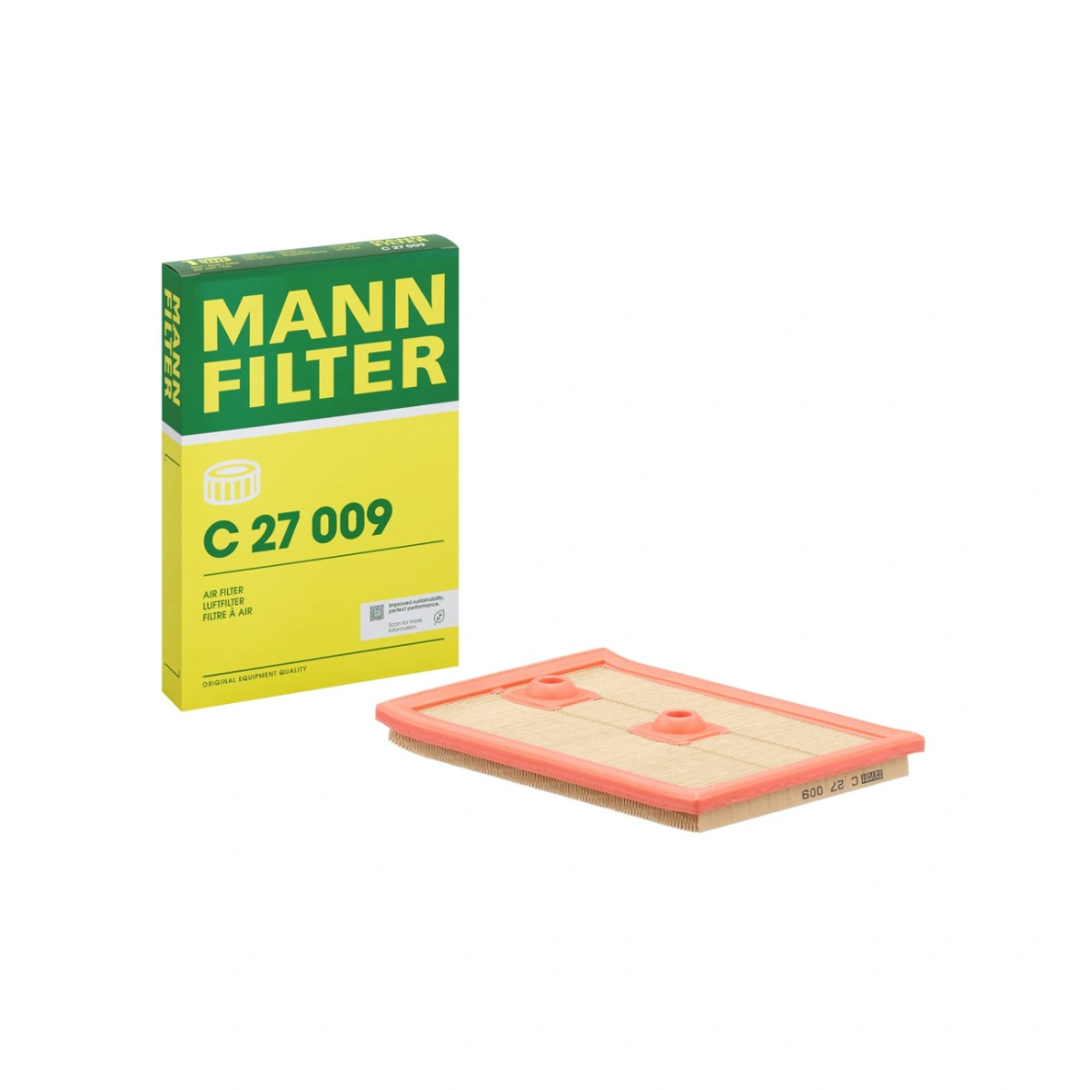 Mann C27009 Hava Filtresi - Golf 7 Caddy 4 1.6 1.4 TSI - 1 Adet