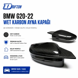 Drifton Bmw G20-22 Wet Karbon Ayna Kapağı