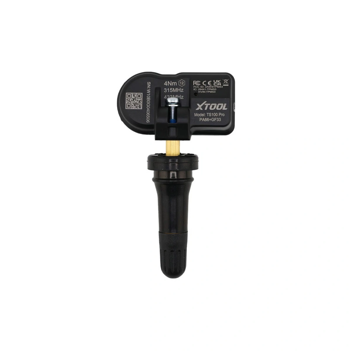 XTOOL MK27965 TS100 Pro Rubber Programlanabilir TPMS Lastik Basınç Sensörü - 315 433 MHz