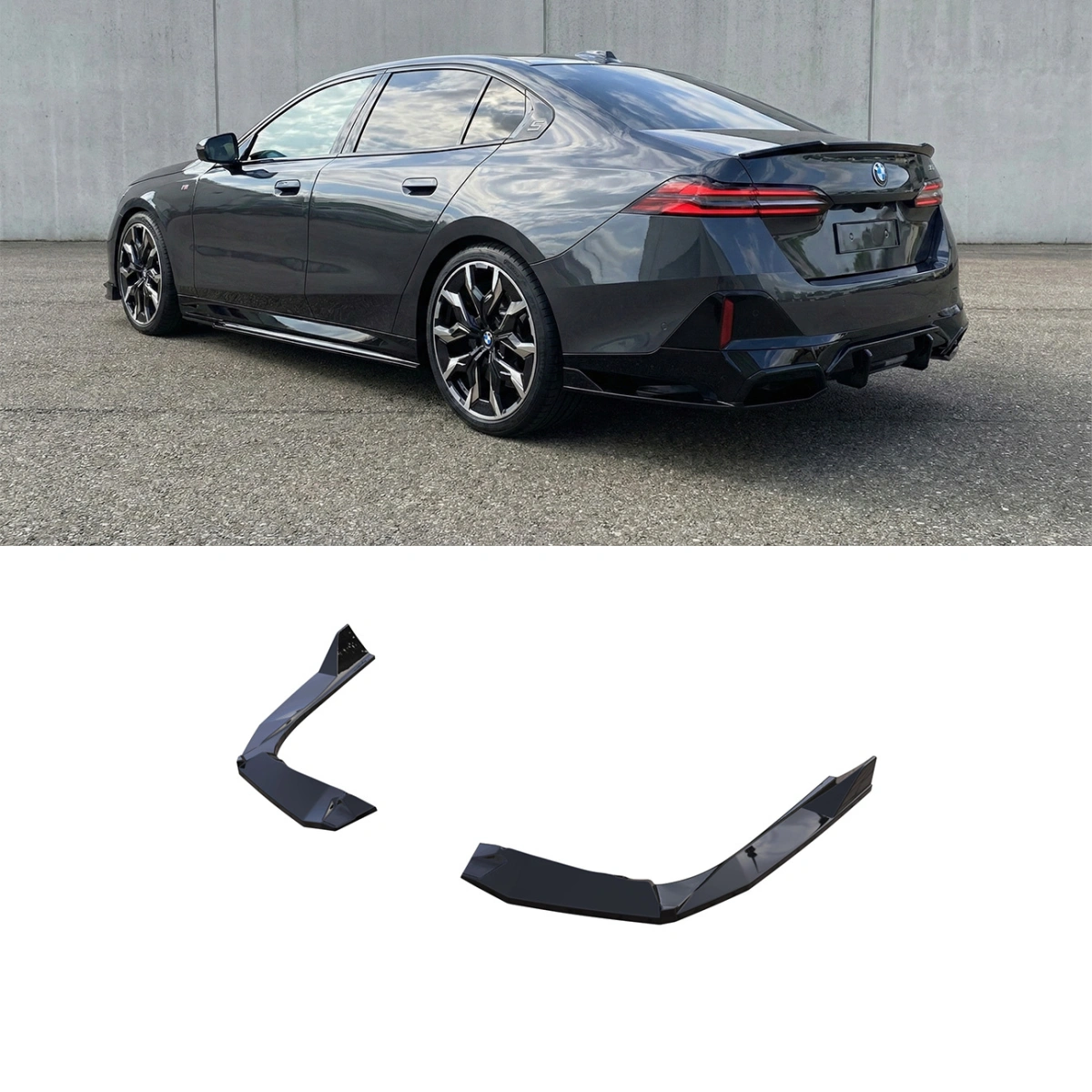 Apex Bmw 5 Series G60 M Paket (2023+) Uyumlu - Arka Yan Lip - Rear Side Splitter