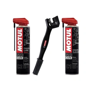 Motul 7100 Motor Yağı-Zincir Temizleyici & Zincir Yağlama Motosiklet Bakım Seti