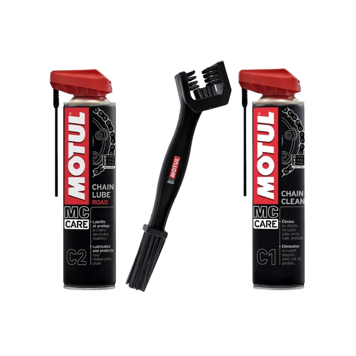 Motul 7100 Motor Yağı-Zincir Temizleyici & Zincir Yağlama Motosiklet Bakım Seti