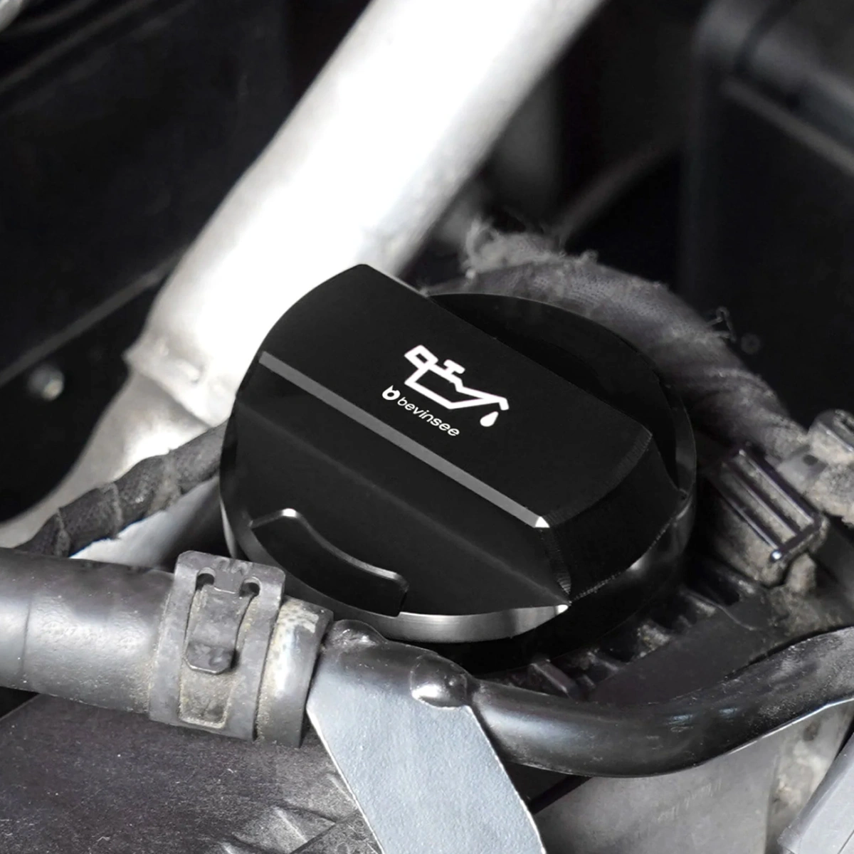 Bevinsee 91311928-BLK Yağ Dolum Kapağı Siyah - VW Golf 7 GTI R Audi A3 S3 EA888