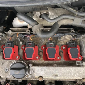 Bevinsee 91120084-RD Bobin Adaptör Plakası Seti Kırmızı - VW Golf MK4 Audi A4 TT 1.8T