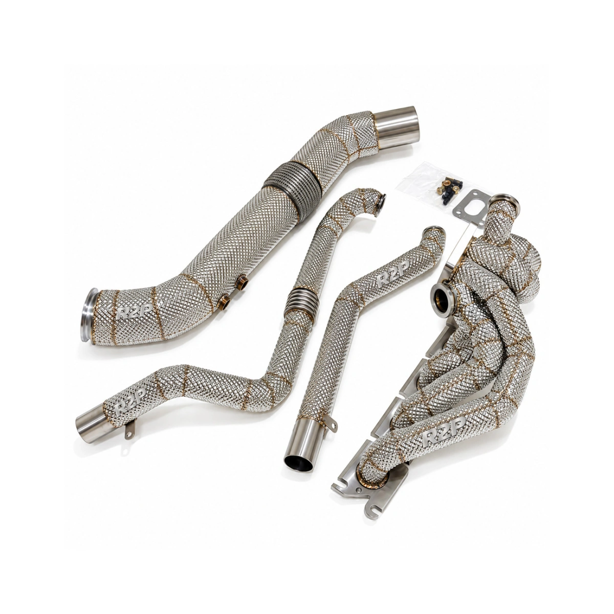 R2P BMW B58 Gen1 M140i-M240i-340i-440i Isı Yalıtımlı Egzoz Manifold Kiti