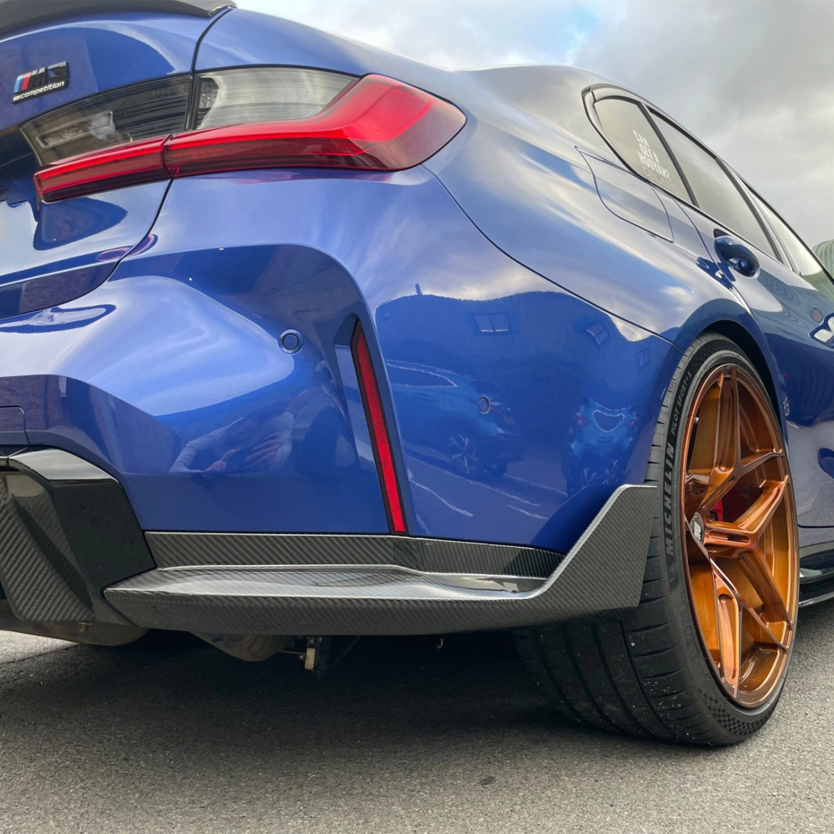Drifton BMW G80 M3 MP Style Karbon Difüzör Eki - 2021+