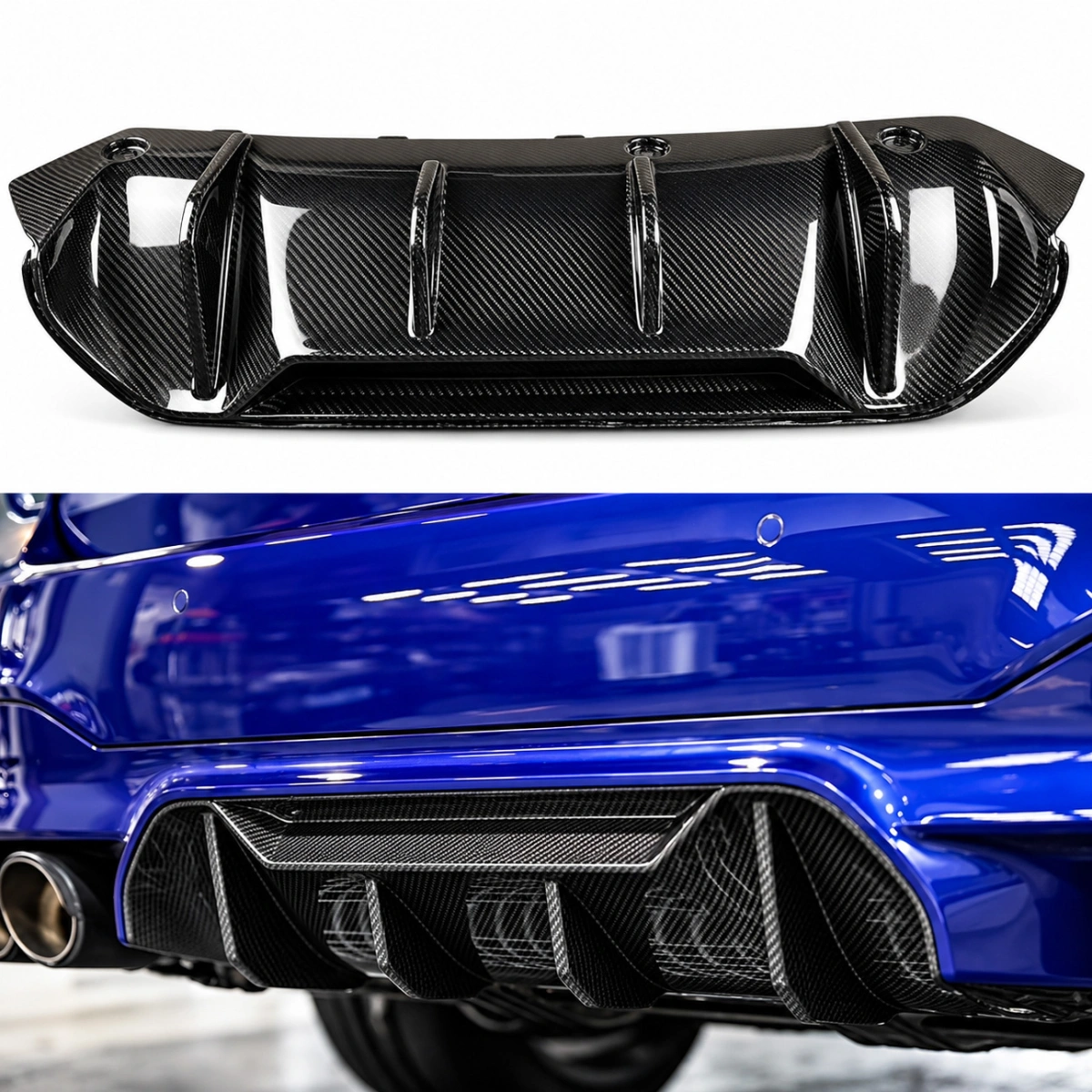 Drifton BMW F90 M5 OEM Style Karbon Arka Difüzör - 2018-2023