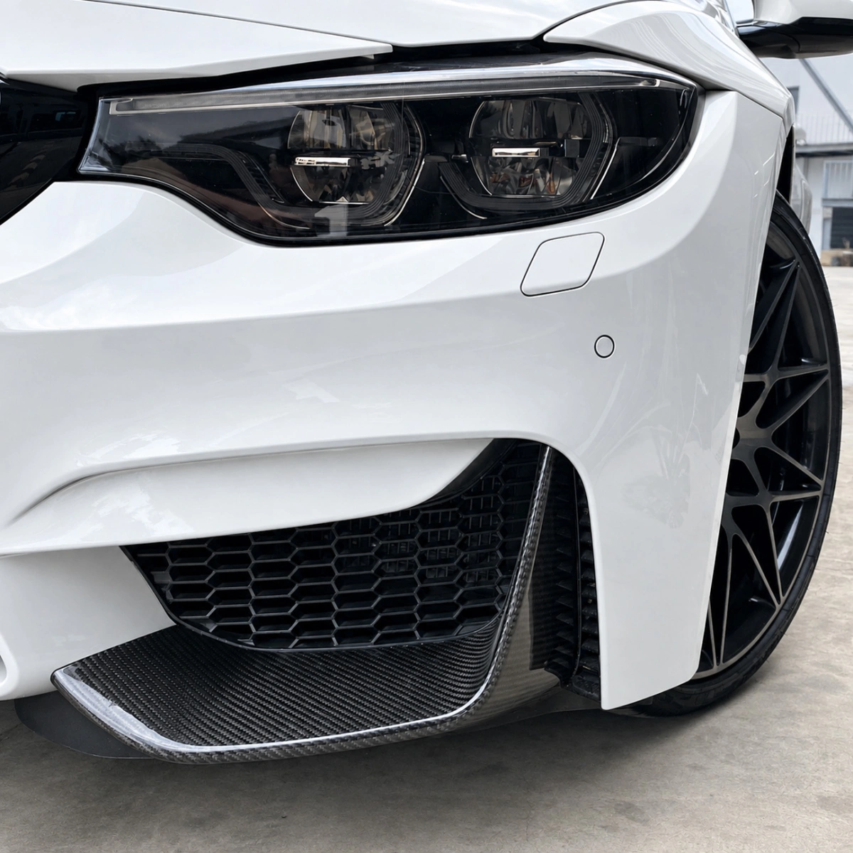 Drifton BMW F80-F82 M3 M4 MP Style Karbon Ön Tampon Splitter - 2014-2020