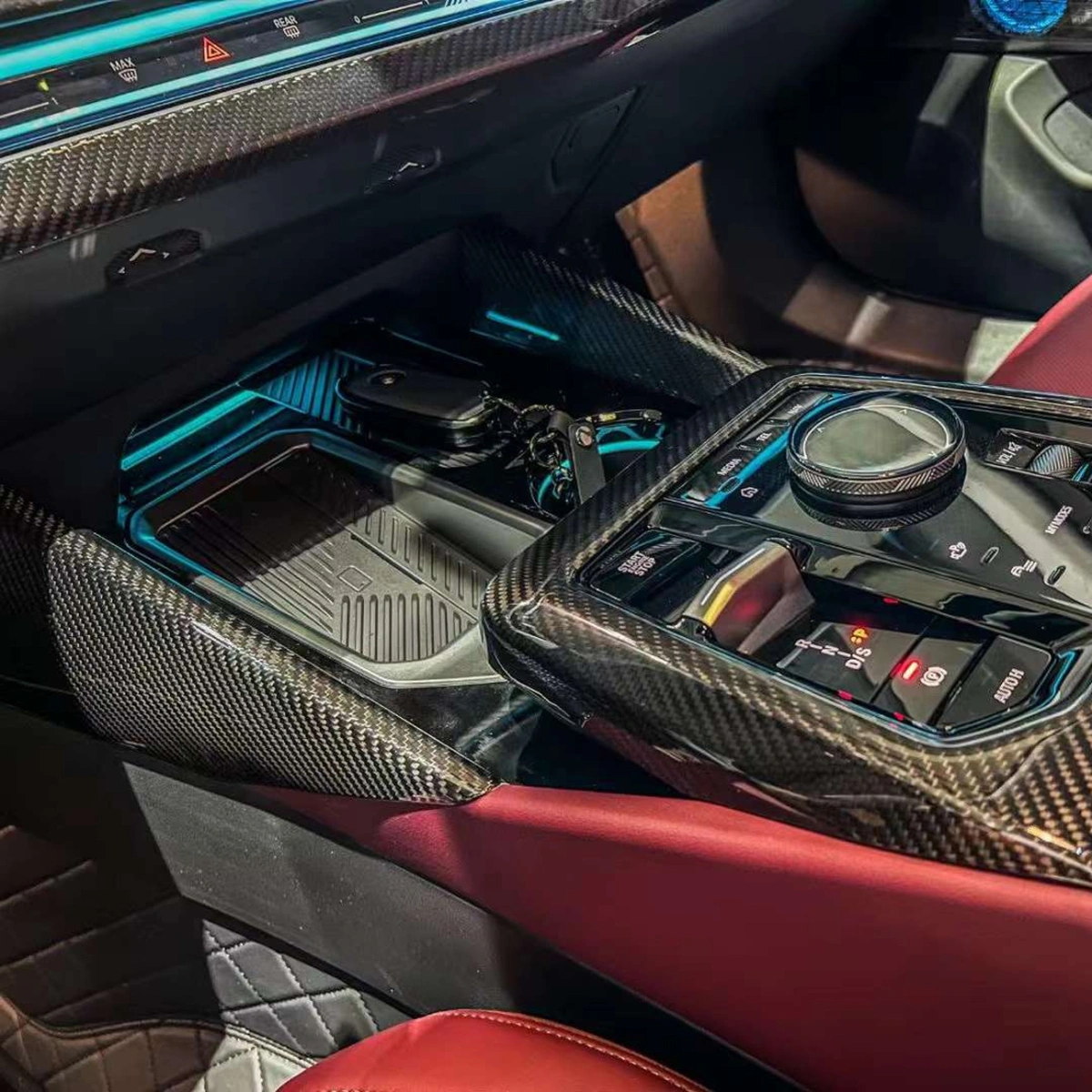 Drifton BMW G60 5 Serisi Karbon Orta Konsol Yan Çıtası 2'li Set - 2023+