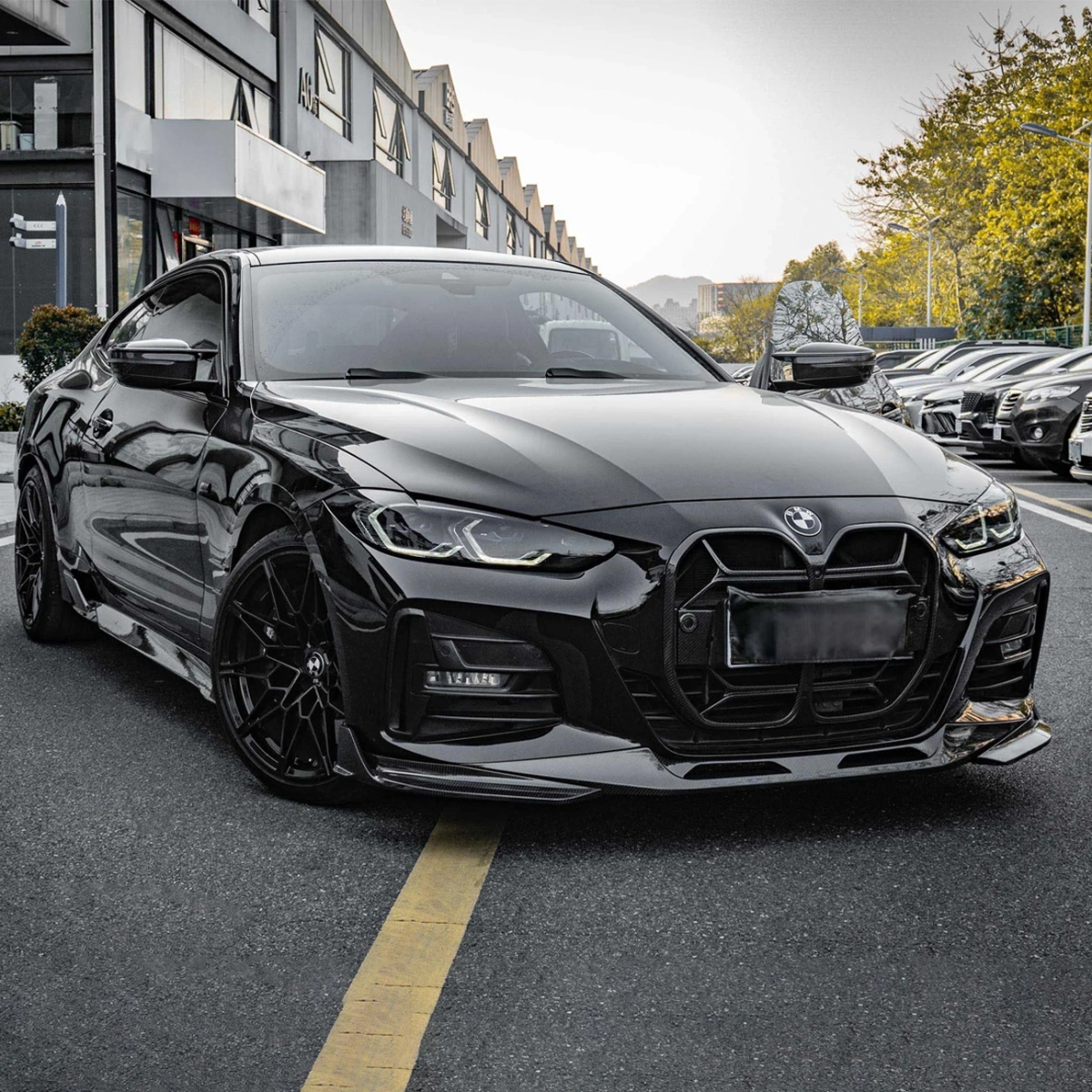 Drifton BMW G22 4 Serisi Coupe Karbon Ön Lip 3 Parça - 2020+