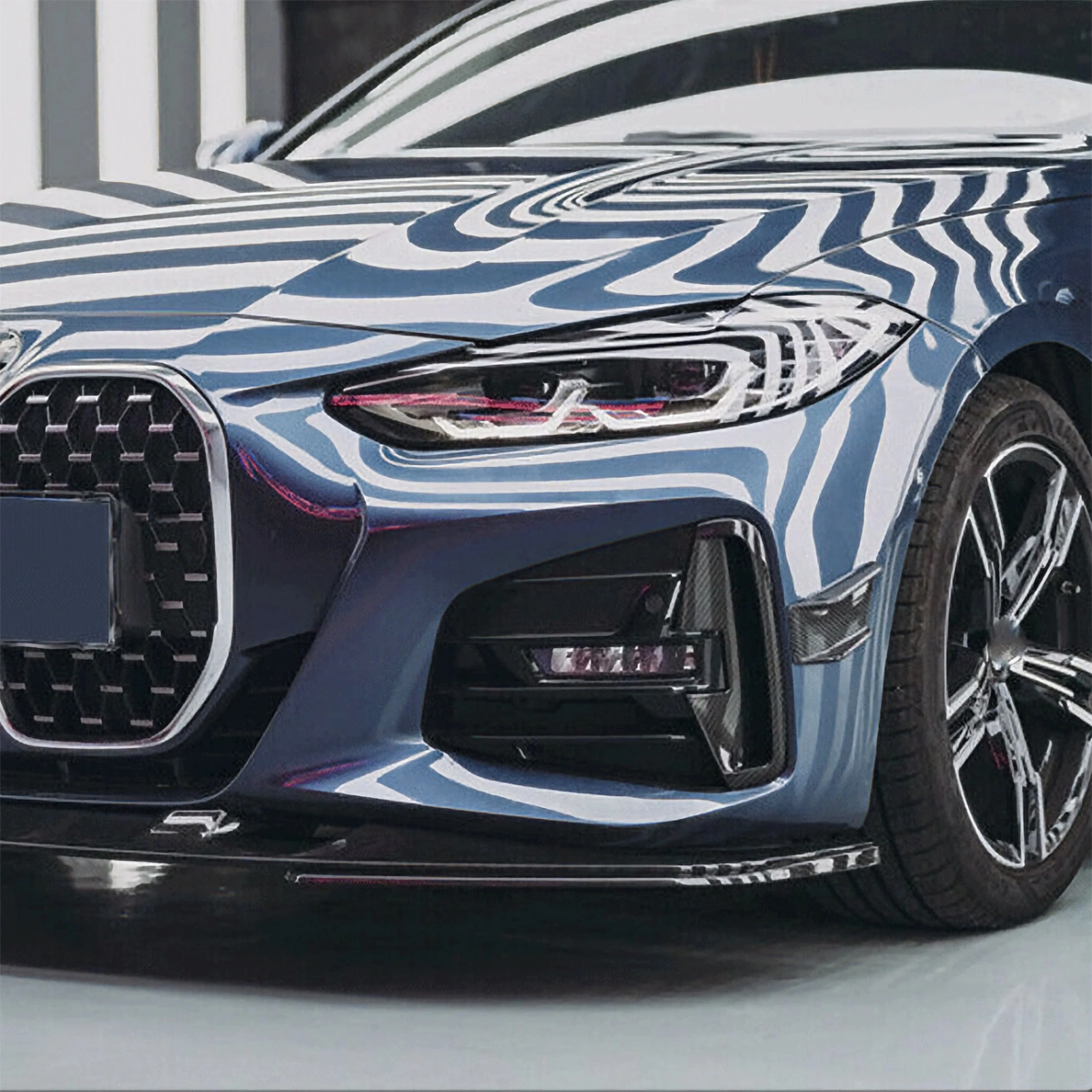 Drifton BMW G22-G23 4 Serisi MP Style Karbon Ön Tampon Eki 4 Parça - 2020+