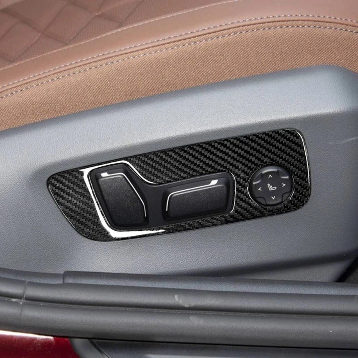 Drifton BMW G60 5 Serisi Karbon Koltuk Ayar Düğmesi Kaplaması - 2023+
