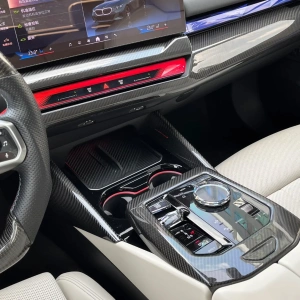 Drifton BMW G60 5 Serisi Karbon Orta Konsol Yan Çıtası 2'li Set - 2023+