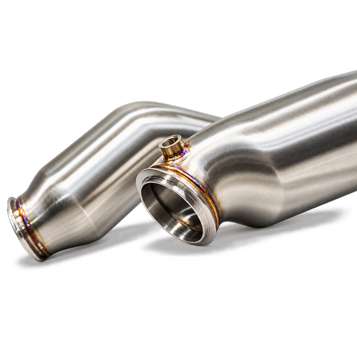 RVNG BMW M3 - M4 - M2 G80-G82-G87 S58 HydroFlow 5 inç Race Downpipe Seti - Katalizörsüz