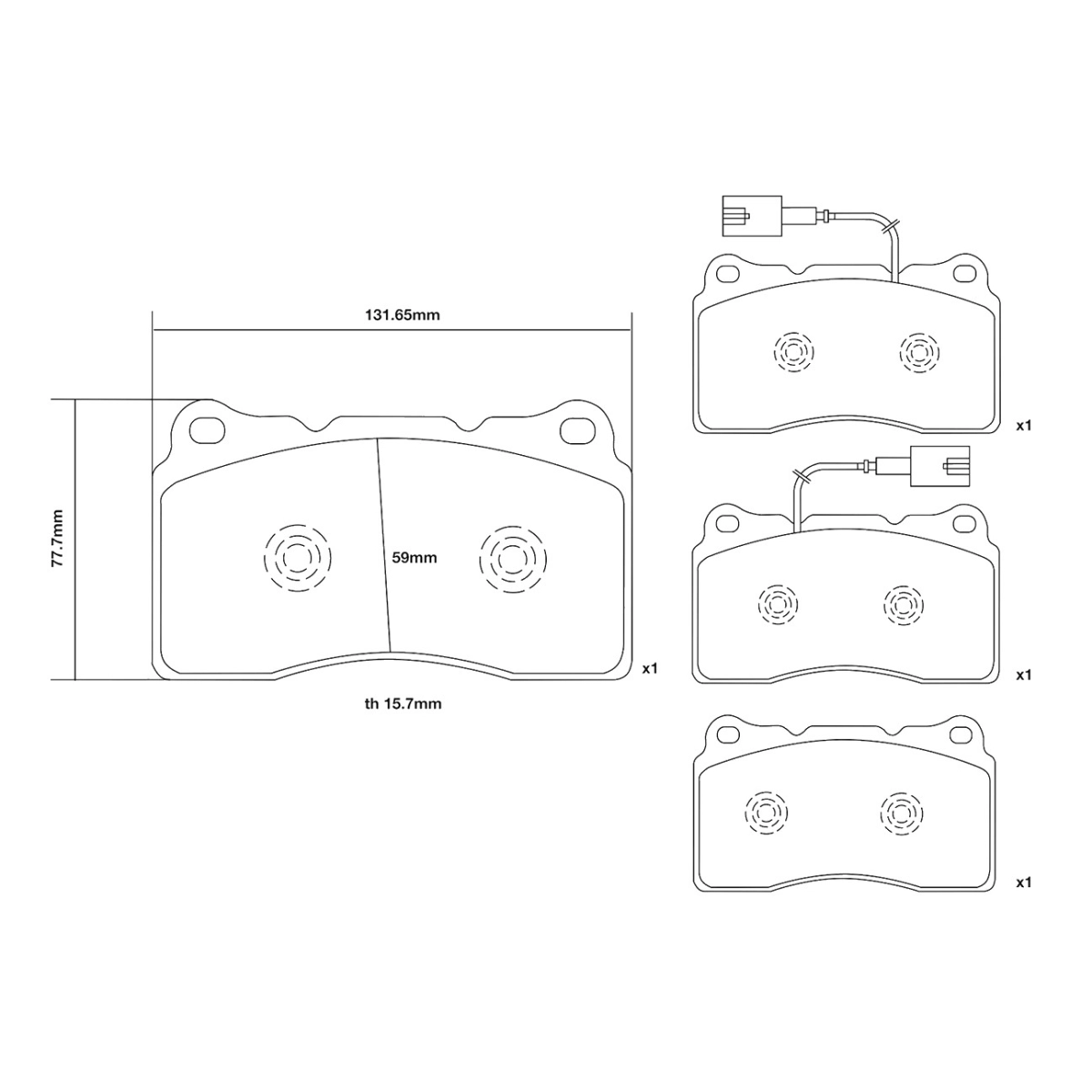 Brembo Ön Fren Balata Seti - Alfa Romeo Giulietta 940 1.4 TB, 1.6 JTDM, 1.8 TBi, 2.0 JTDM 2010-2020 - 07.B314.80