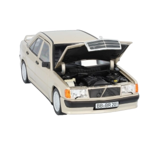 Mercedes-Benz 190E 2.3-16 1984 Smoky Silver 1:18 Diecast Model Araç