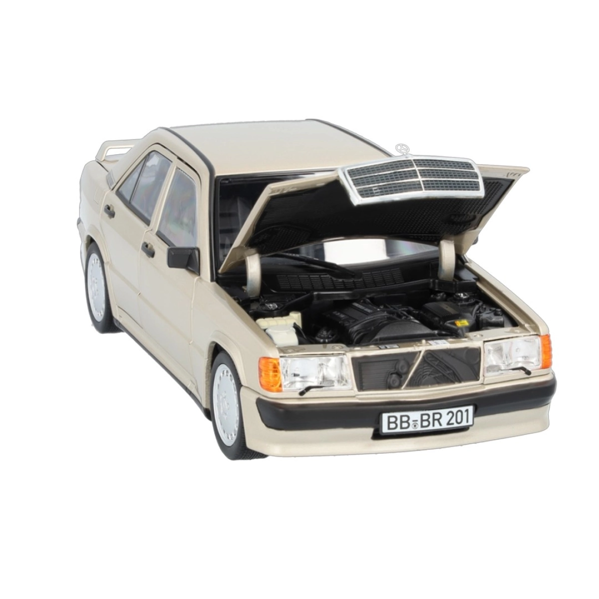 Mercedes-Benz 190E 2.3-16 1984 Smoky Silver 1:18 Diecast Model Araç