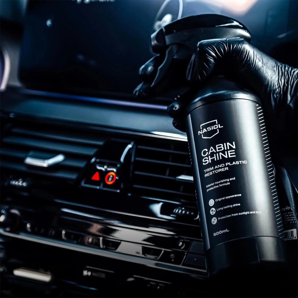 Nasiol Cabinshine 500ml Trim-Plastik Yenileyici ve Parlatıcı