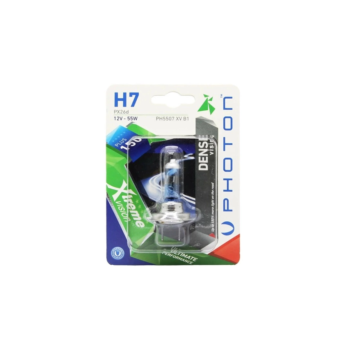 Photon H7 12V 55W Xtreme Vision +%150 Fazla Işık Tekli Blister Ampul