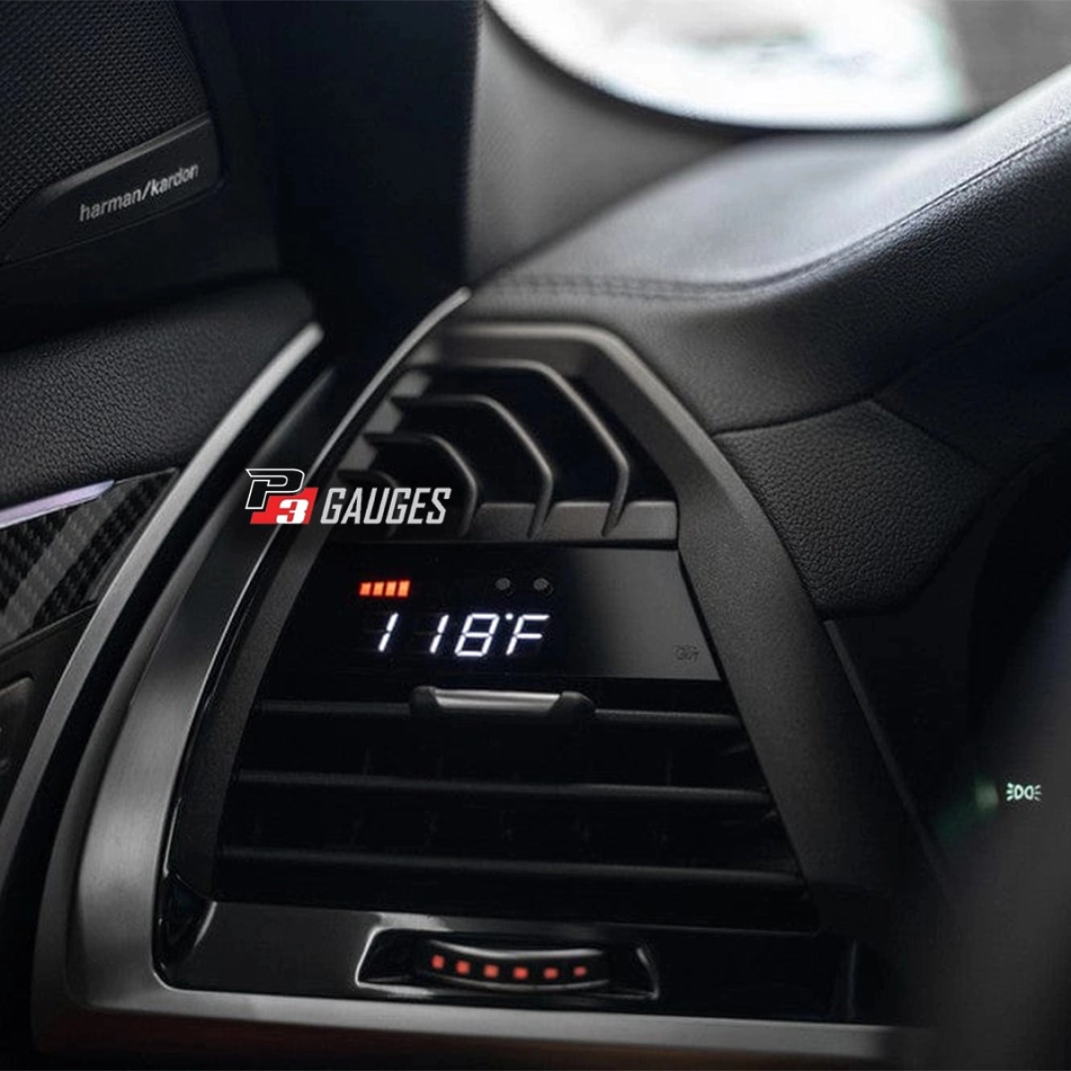 P3 Gauges P3 V3 OBD2 Bmw G01-G02-G05-G06-G07-F97-F98-F95-F96 (2018+) L3P3BF97 Çok Fonksiyonlu Gösterge