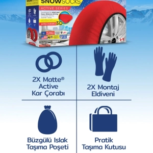 Matte EN 16662-1 Medium Active Serisi Kar Çorabı