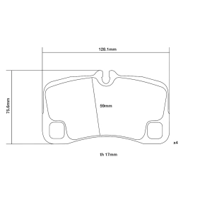 Brembo Arka Fren Balata Seti - Porsche 911 (997) GT3, GT3 RS, Turbo, Turbo S - 07.B315.15