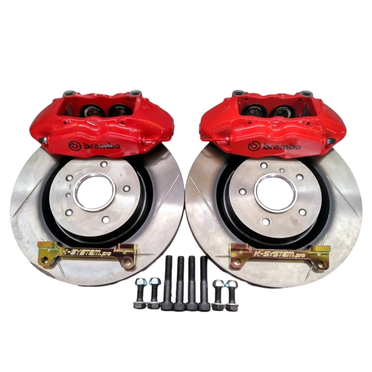 K-System Honda Civic X (10. Nesil) Brembo 4 Piston 324x30mm Fren Dönüşüm Kiti – Kırmızı Kaliper