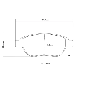 Brembo Ön Fren Balata Seti - Peugeot 206 RC, 207, 307 2003-2012 - 07.B314.11
