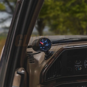 GlowShift Universal Black Single Gauge Swivel Dashboard Pod