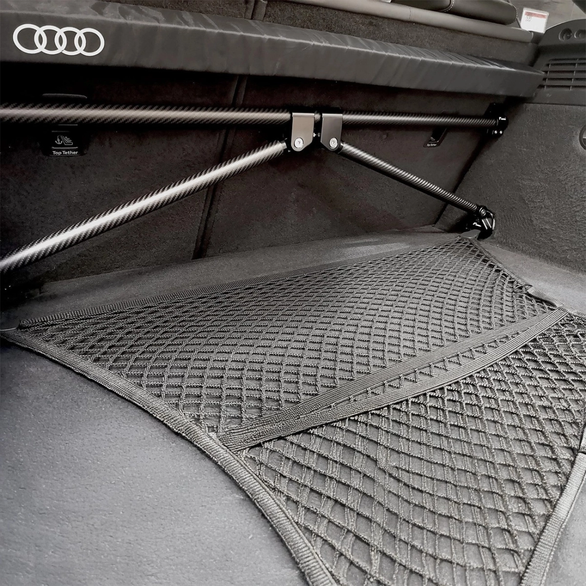 RacingLine Karbon Fiber Arka Gövde Gergisi - Audi 8V 8Y A3 S3 Sportback
