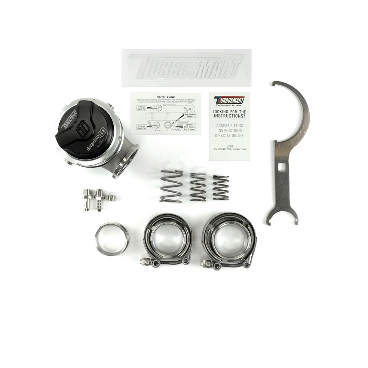 GenV CompGate40 14psi Siyah External Wastegate