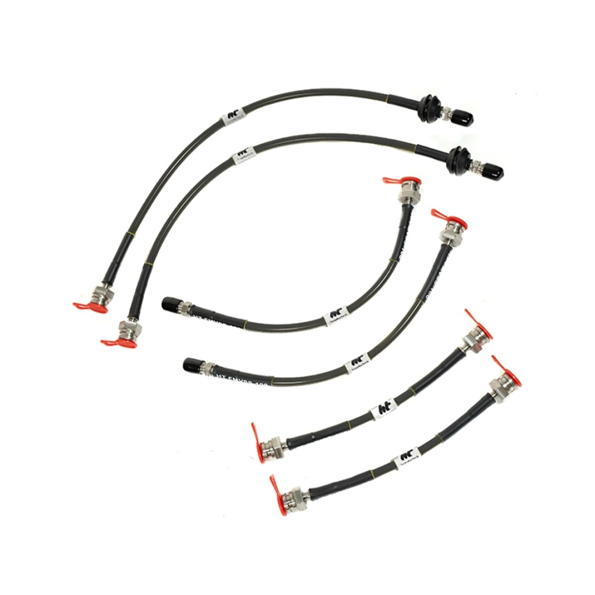 Forge Motorsport BMW 135i Coupe (E82) Çelik Fren Hortumu - Siyah