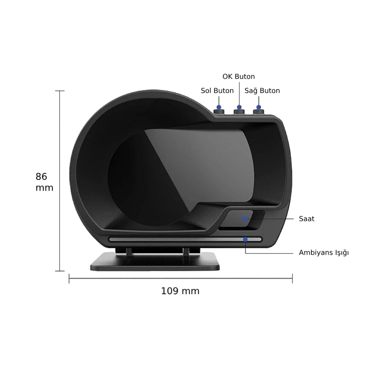 HUD A501 P6 OBD + GPS Gauge