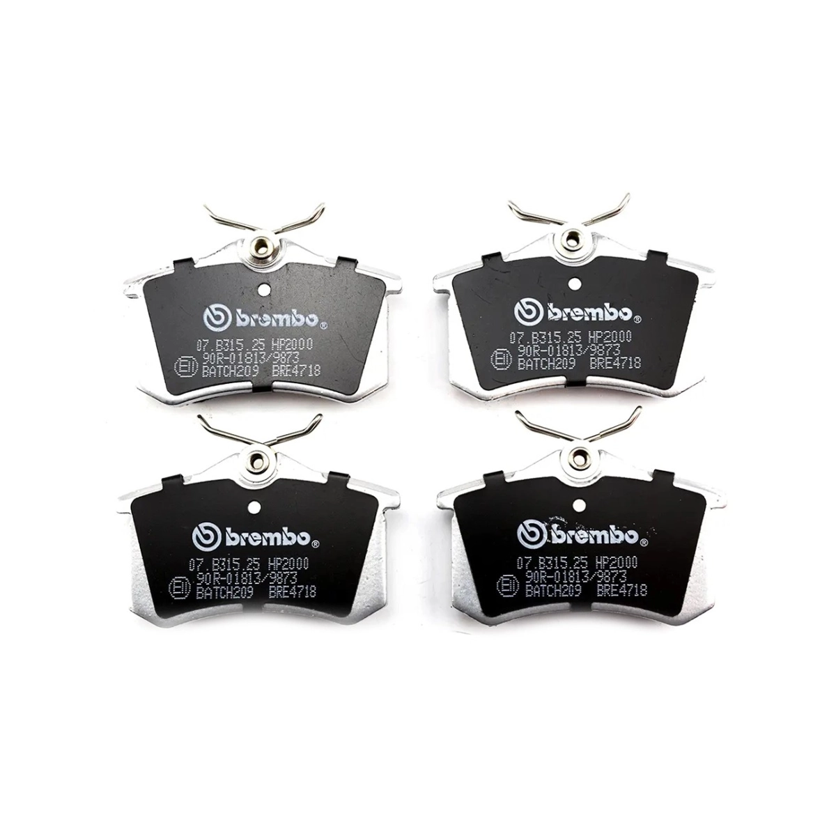 Brembo Arka Fren Balata Seti - Audi, Citroen, DS, Fiat, Ford, Nissan, Opel, Peugeot, Renault, Seat, Skoda, Volkswagen - 07.B315.25