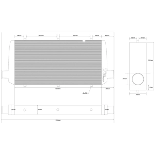 HG-Motorsport Universal 8 Litre Intercooler
