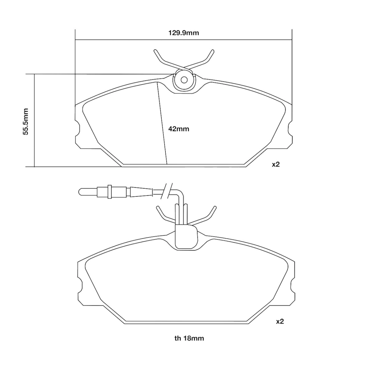 Brembo Ön Fren Balata Seti - Renault Laguna I, Megane I, Safrane I-II - 07.B314.50
