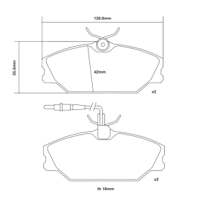 Brembo Ön Fren Balata Seti - Renault Laguna I, Megane I, Safrane I-II - 07.B314.50