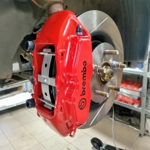 K-System Honda Civic X (10. Nesil) Brembo 4 Piston 324x30mm Fren Dönüşüm Kiti – Kırmızı Kaliper