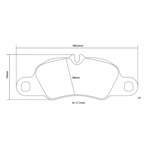 Brembo Ön Fren Balata Seti - Porsche 718 Boxster - Cayman - 911 Carrera - 07.B314.86