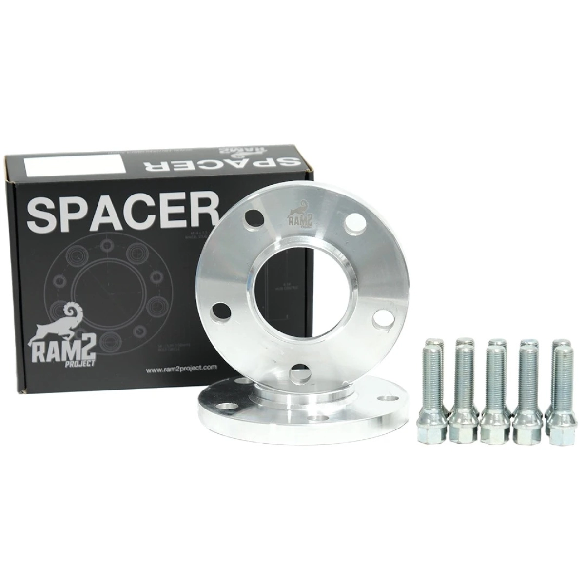 Ram2 Spacer 5x98 58,1 15mm Silver