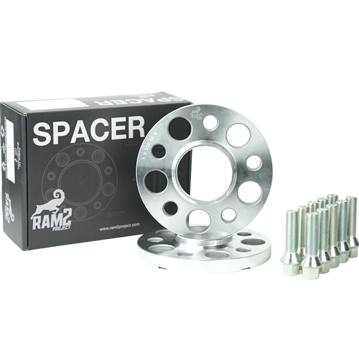 Ram2 Spacer 5x112 66,6 15mm Silver