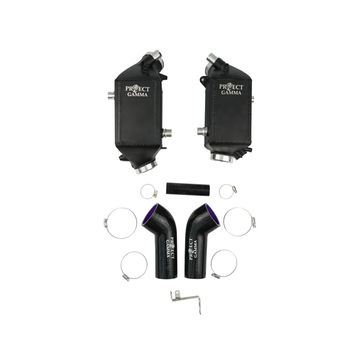 Project Gamma Bmw M5-M8 F90-F91-F92-F93 Black Charge Coolers And Charge Pipes