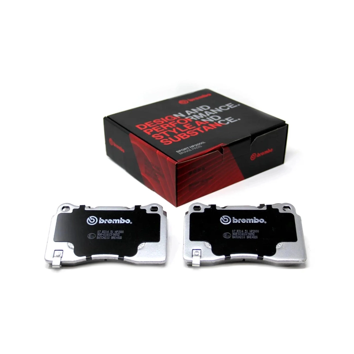 Brembo Ön-Arka Uyumlu  Fren Balata Seti - Corvette C7-Honda Civic Type R - Mitsubishi Lancer EVO VII-X - Subaru Impreza WRX STI - 07.B314.51