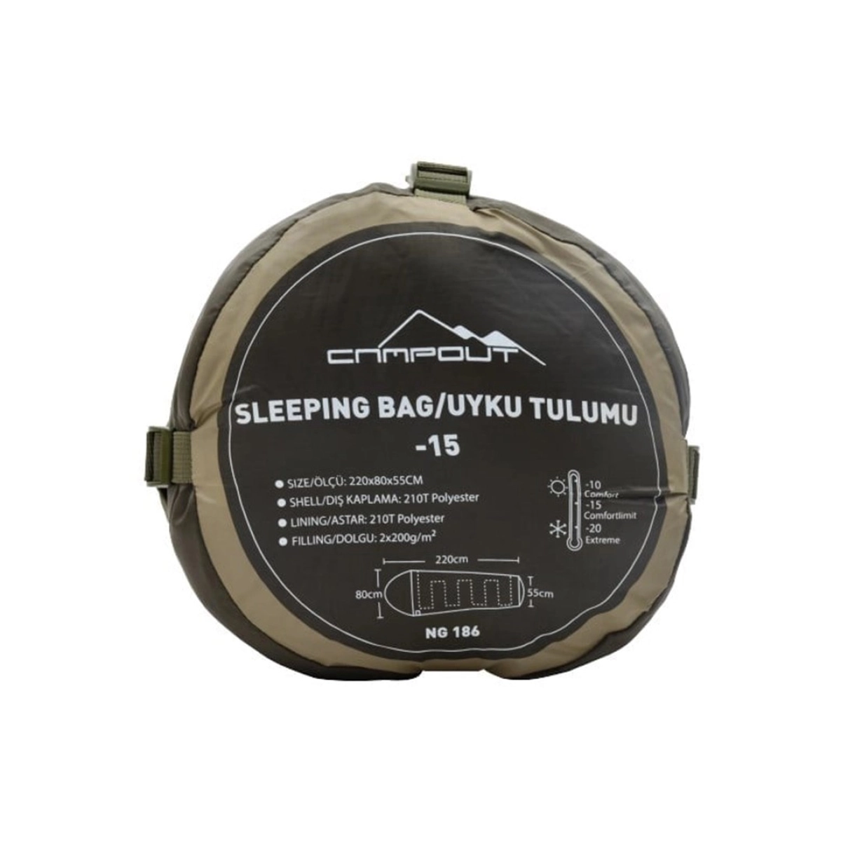 Nurgaz Campout Kışlık Extreme Uyku Tulumu